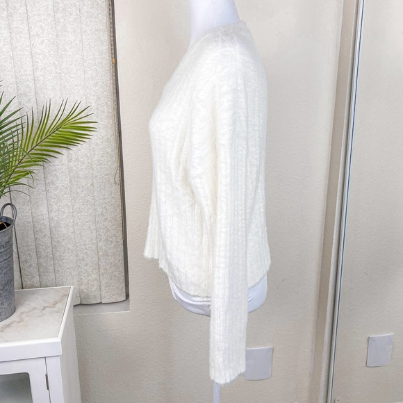 Babaton Top Sweater Slouch White Ulmann Sweater Size Small - Picture 6 of 10